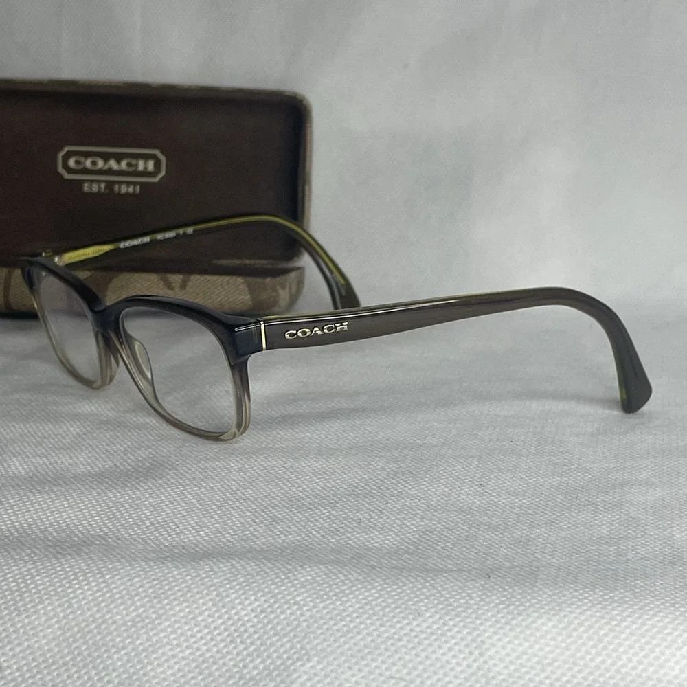 Coach  Square Olive Brown Gradient Glasses Frame ONLY HC6089  5400 51-16-135